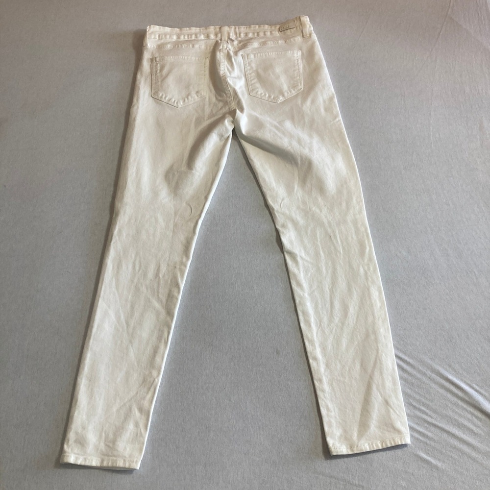 Paige Verdugo Ultra‎ Skinny Jeans 28 (Fit 34 Waist) Optic White Distressed W1454 - Picture 2 of 16
